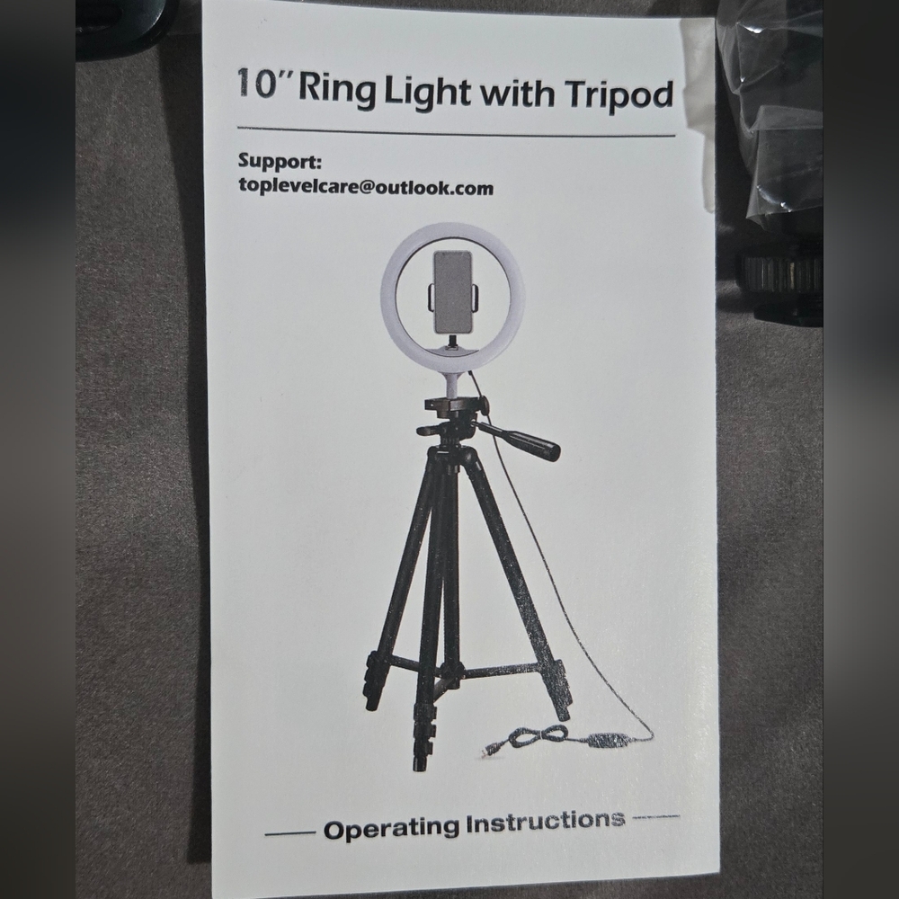 10" LED Ring Light with Adjustable Tripod
